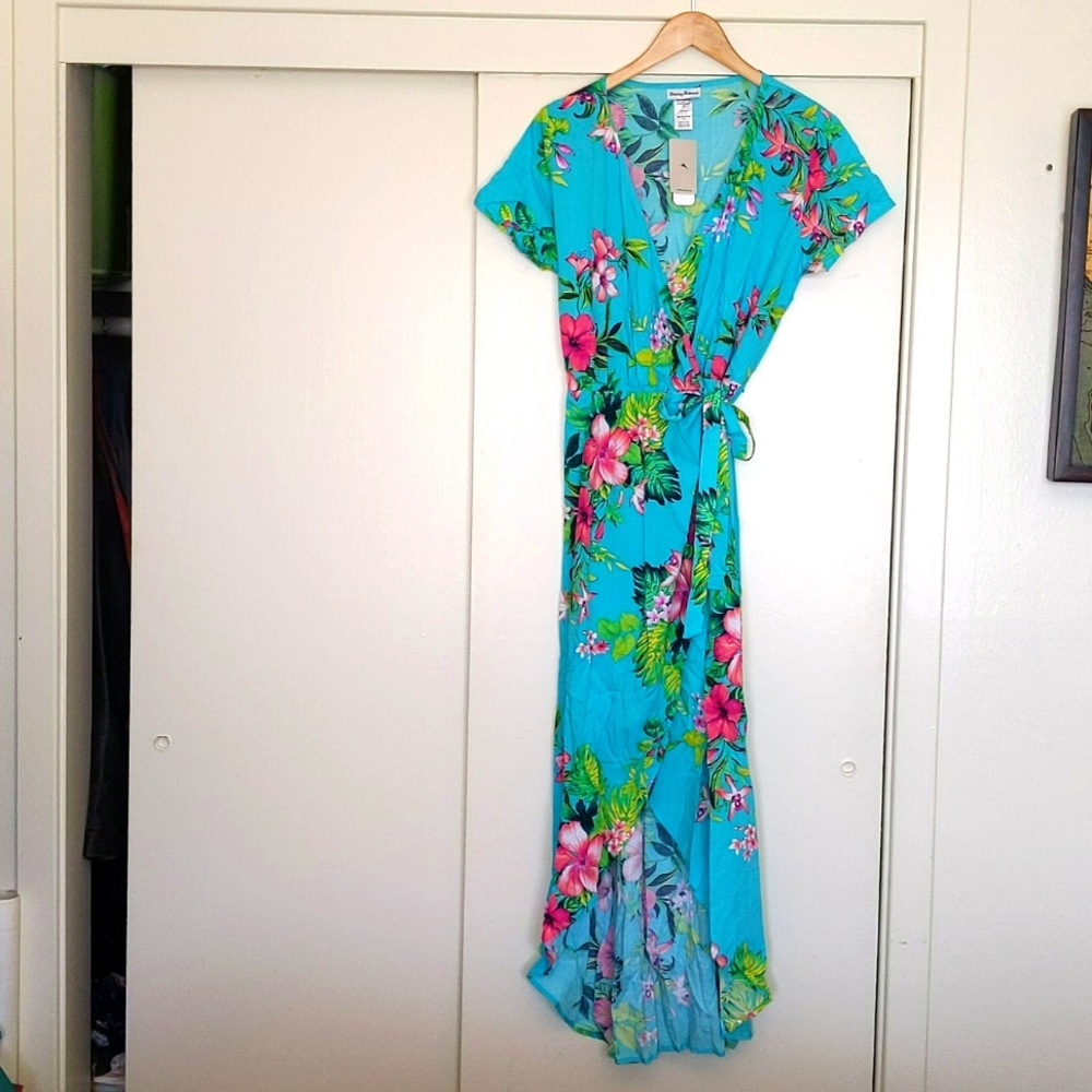 Beautiful and bright wrap dress
